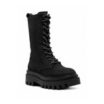 Calvin Klein Leather platform heel Boots Women - BLK