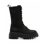 Calvin Klein Leather platform heel Boots Women - BLK