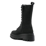 Calvin Klein Leather platform heel Boots Women - BLK