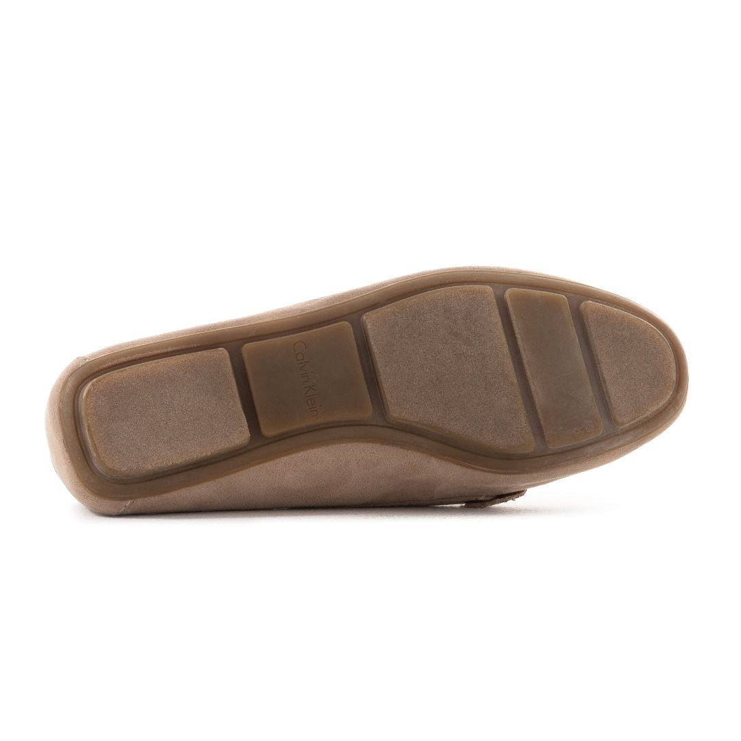 Calvin Klein Leonie Suede Loafers Women - BEG