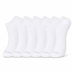 Calvin Klein Logo 6-Pack Low Cut Socks Code C201 - WHT - White / 6 Pairs