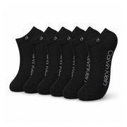 Calvin Klein Logo 6-Pack Low Cut Socks Code C202 - BLK - Black / 6 Pairs