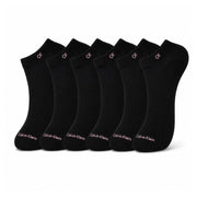 Calvin Klein Logo 6-Pack Low Cut Socks Code C204 - BLK - Black / 6 Pairs