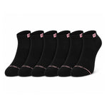 Calvin Klein Logo 6-Pack Low Cut Socks Code C206 - BLK - Black / 6 Pairs