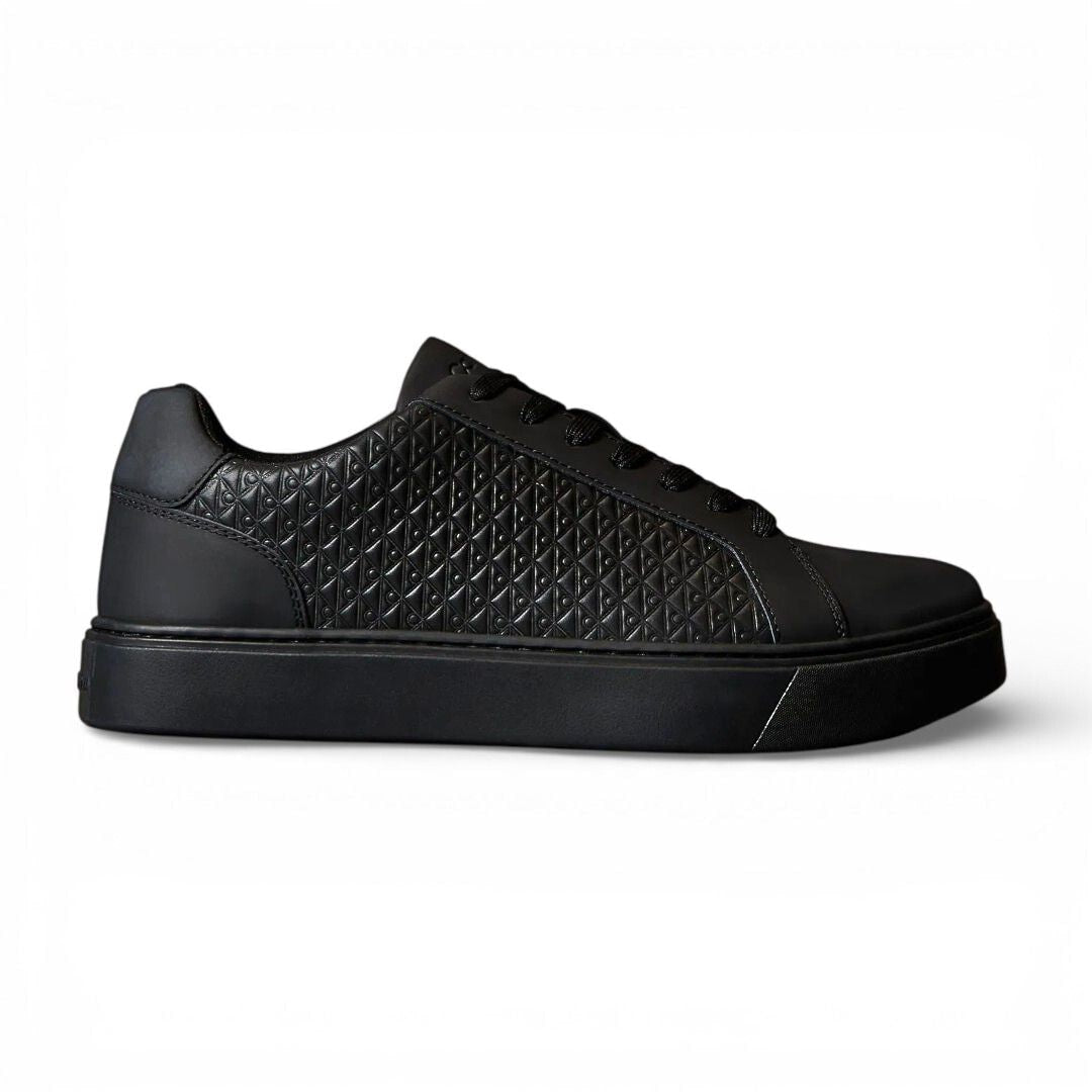 Calvin Klein Logo Emblem Tennis Shoes Men - BLK - Black / 40