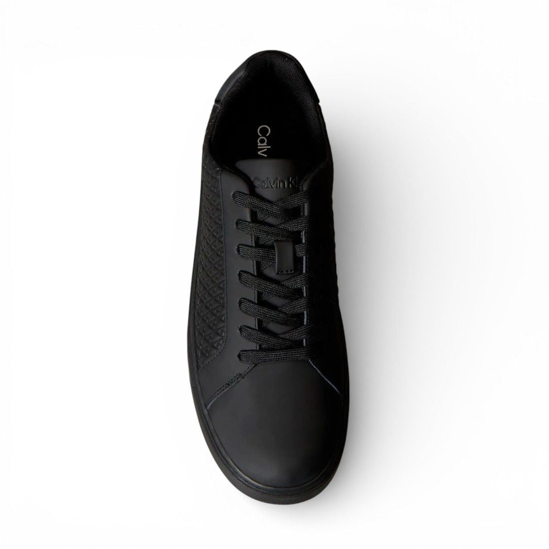 Calvin Klein Logo Emblem Tennis Shoes Men - BLK