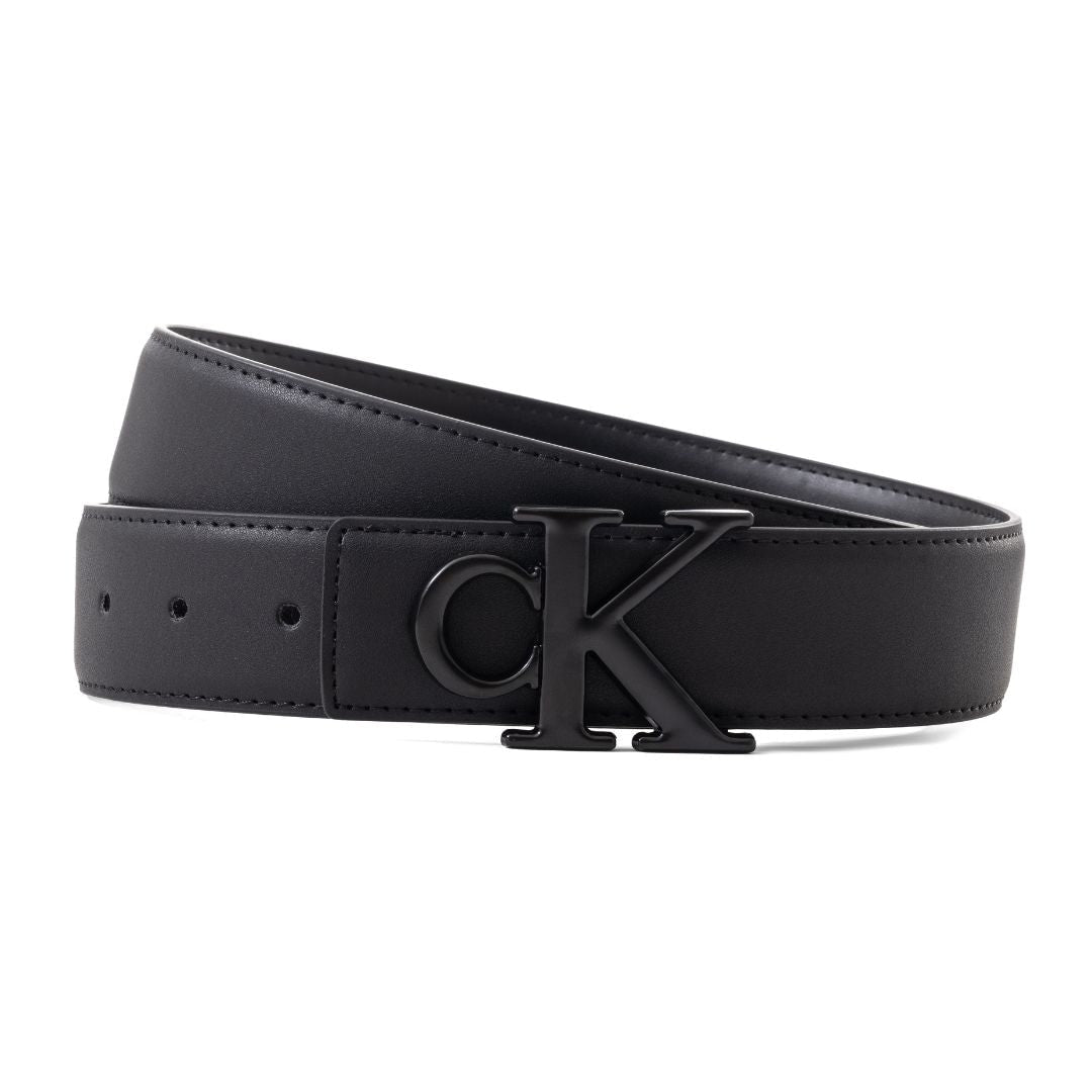 Calvin Klein Logo Golf Belt Men - BLKBLK - Black / 115 CM