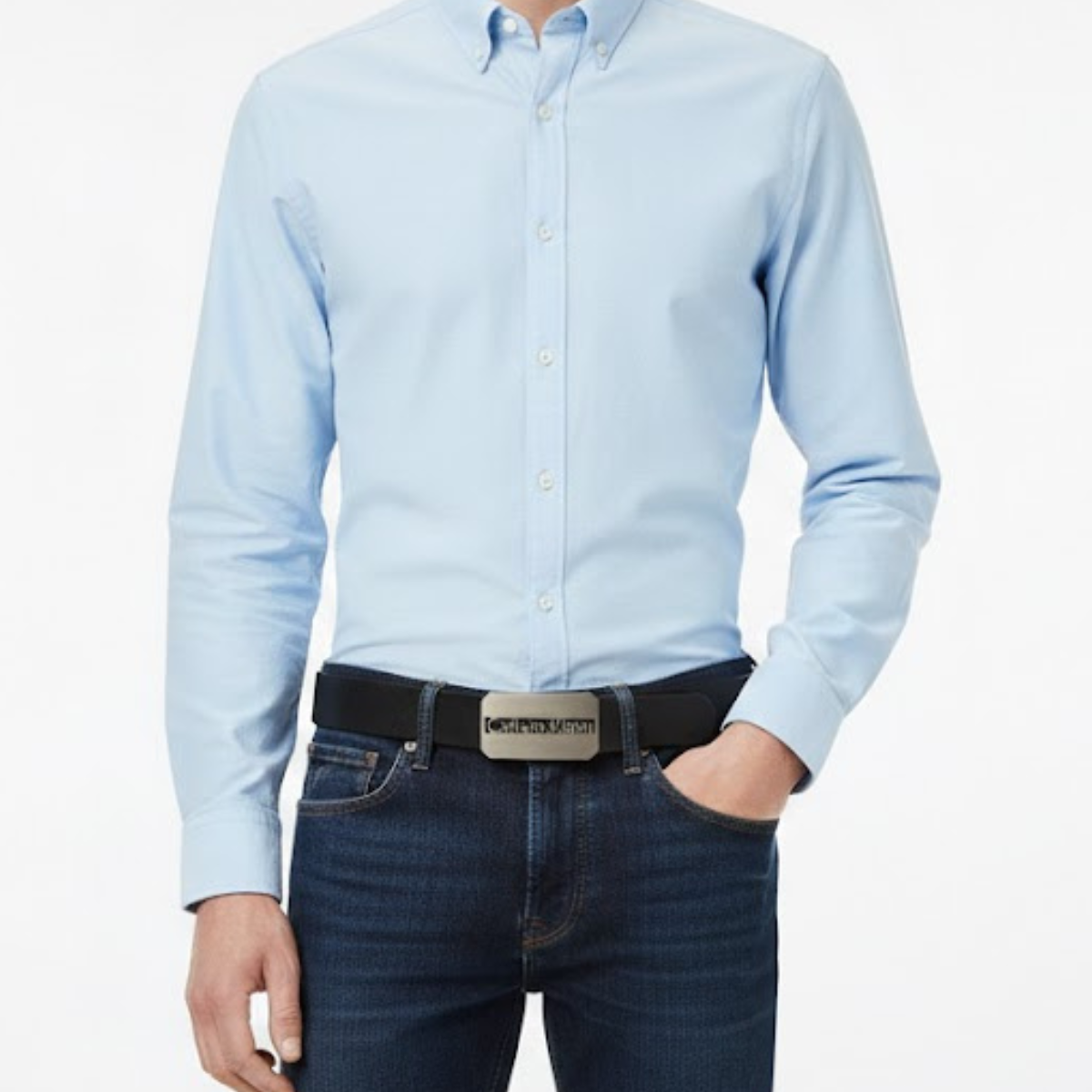 Calvin Klein Logo Golf Belt Men - BLKGLD