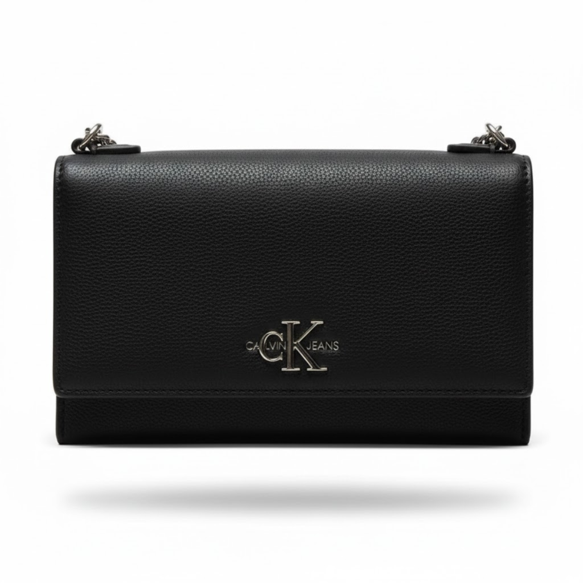 CALVIN KLEIN LOGO HARDWARE Shoulder BAG Women - BLK - Black