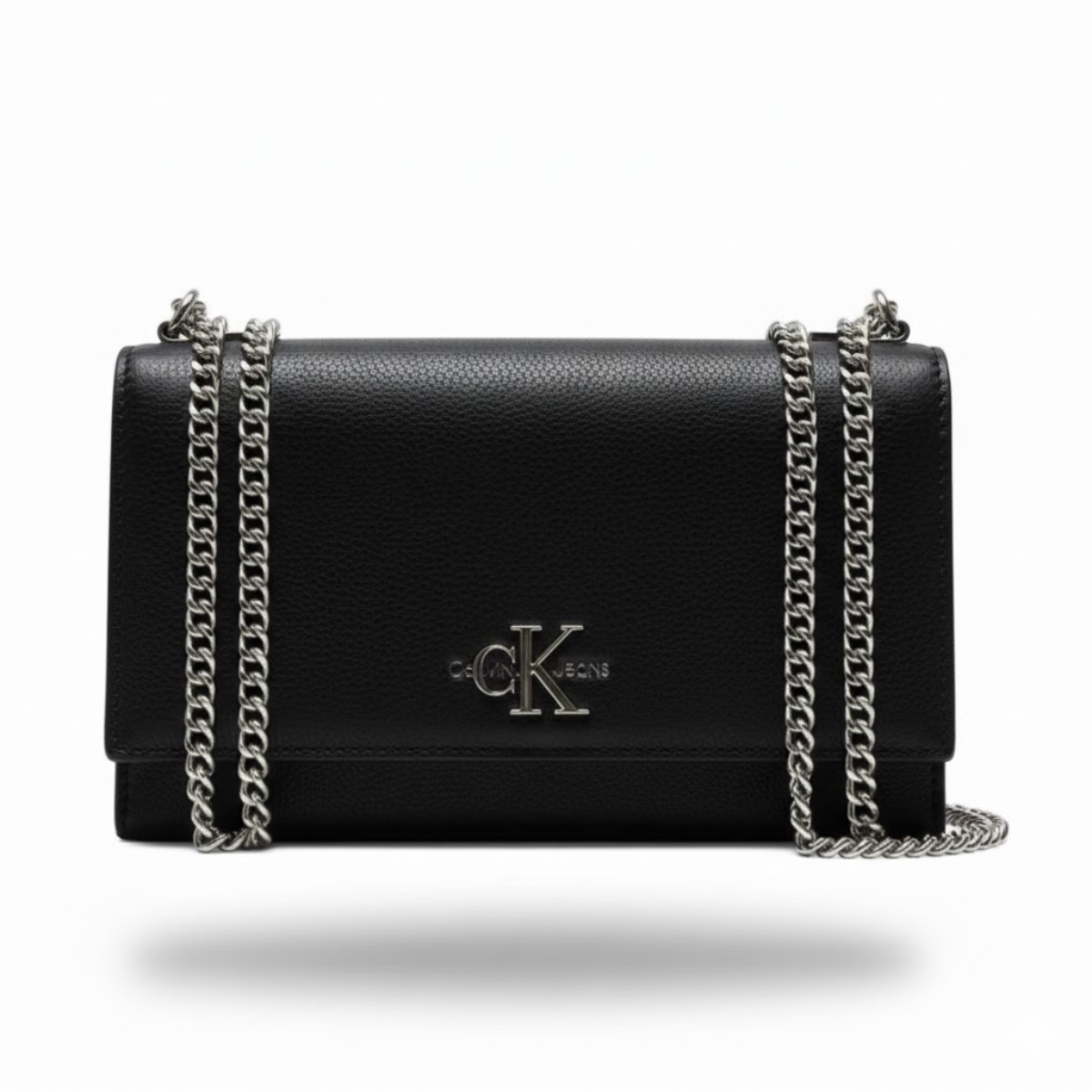 CALVIN KLEIN LOGO HARDWARE Shoulder BAG Women - BLK - Black