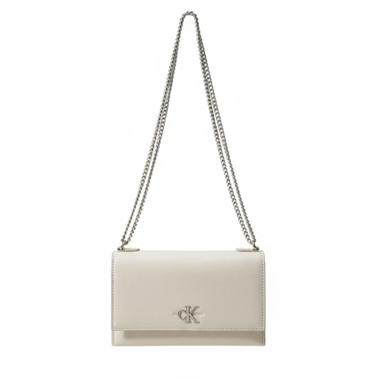 CALVIN KLEIN LOGO HARDWARE Shoulder BAG Women - OFFWHT - Off White