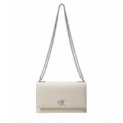 CALVIN KLEIN LOGO HARDWARE Shoulder BAG Women - OFFWHT - Off White
