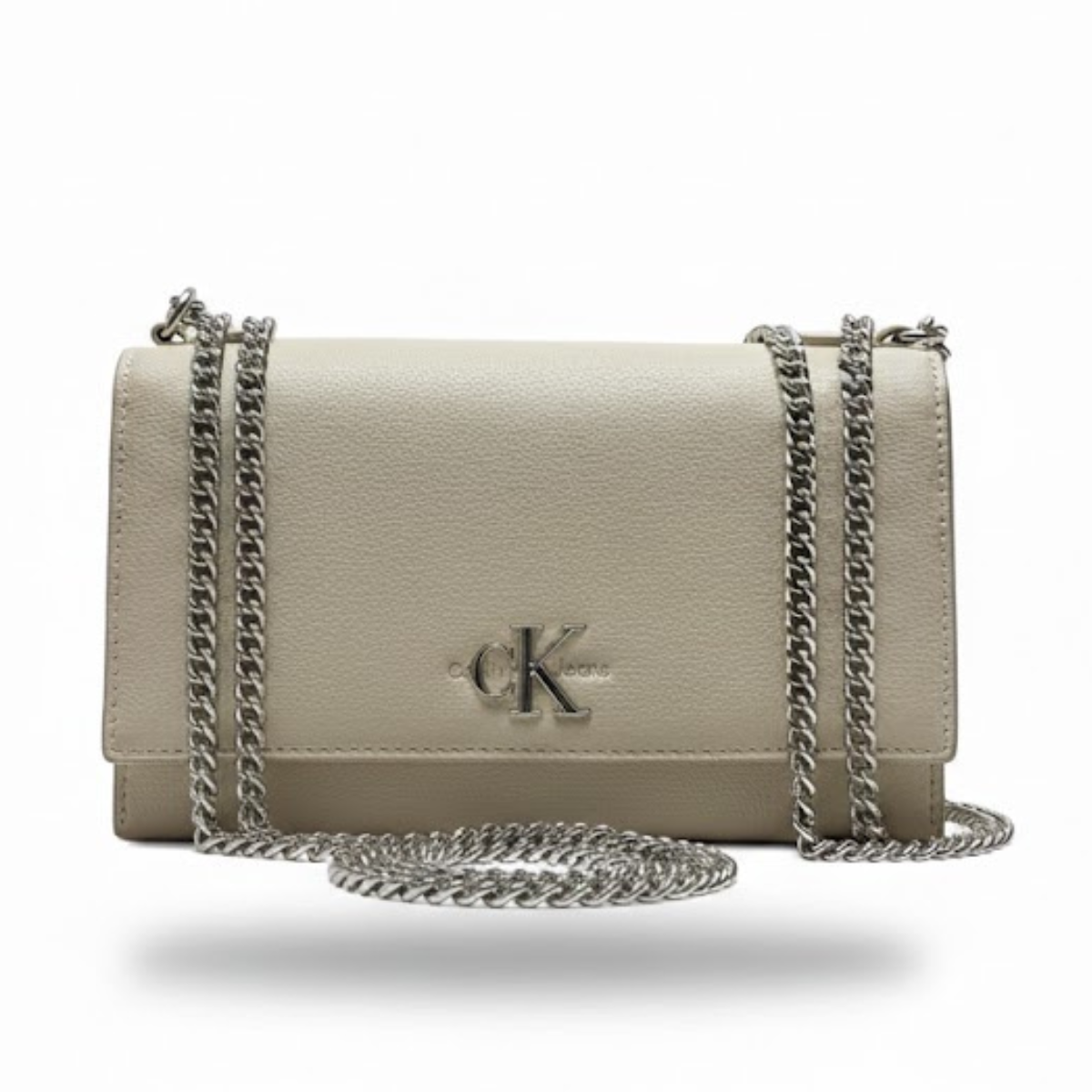 CALVIN KLEIN LOGO HARDWARE Shoulder BAG Women - OFFWHT - Off White