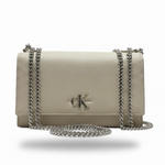 CALVIN KLEIN LOGO HARDWARE Shoulder BAG Women - OFFWHT - Off White