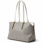Calvin Klein Lori Top Zip Tote Handbag Women - BEG - Beige