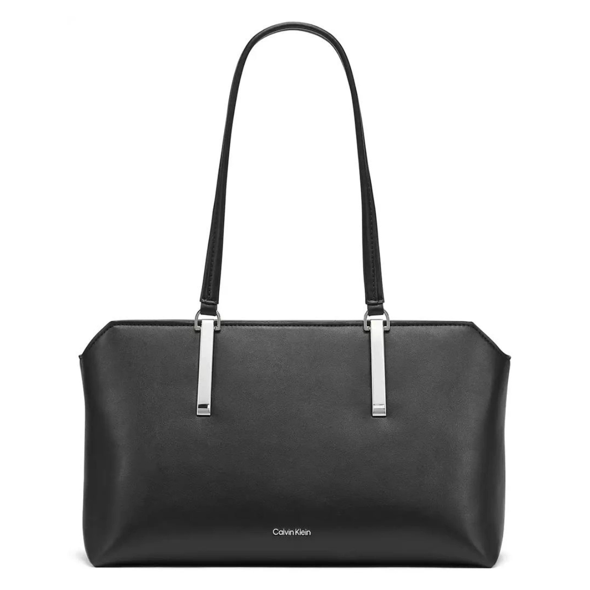 Calvin Klein Lori Top Zip Tote Handbag Women - BLK - Black