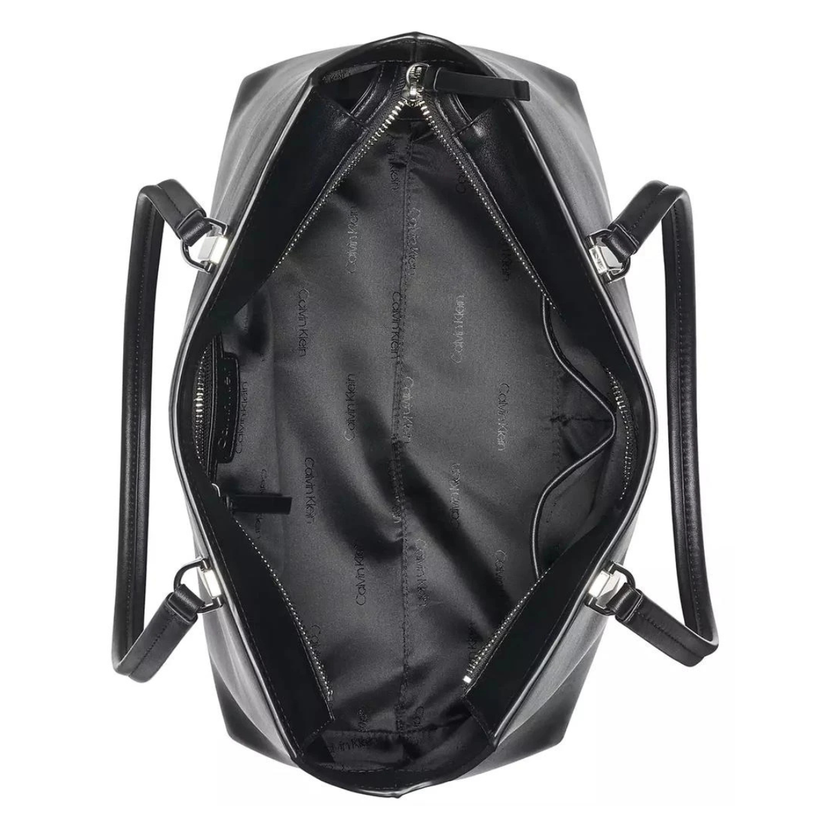 Calvin Klein Lori Top Zip Tote Handbag Women - BLK - Black