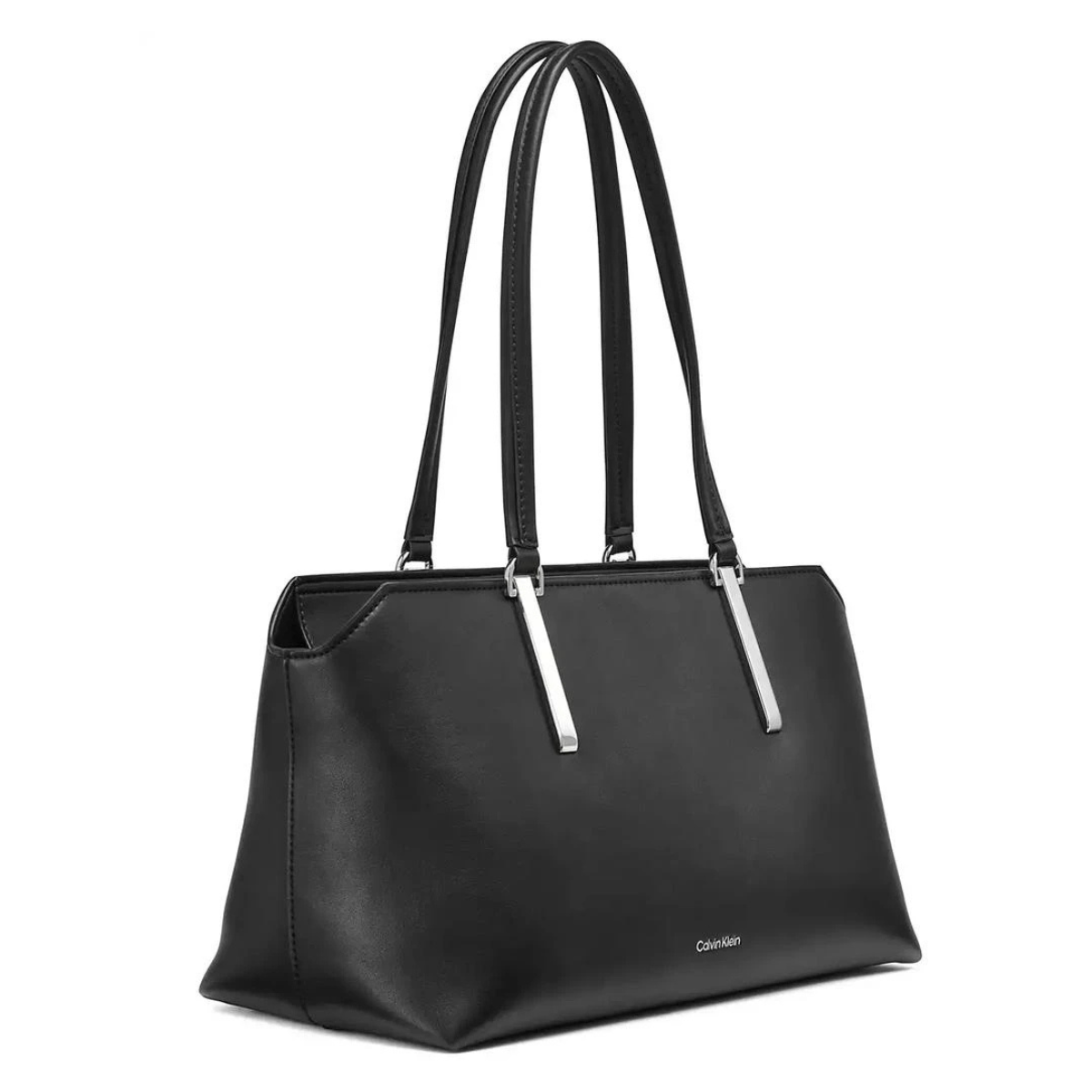 Calvin Klein Lori Top Zip Tote Handbag Women - BLK - Black
