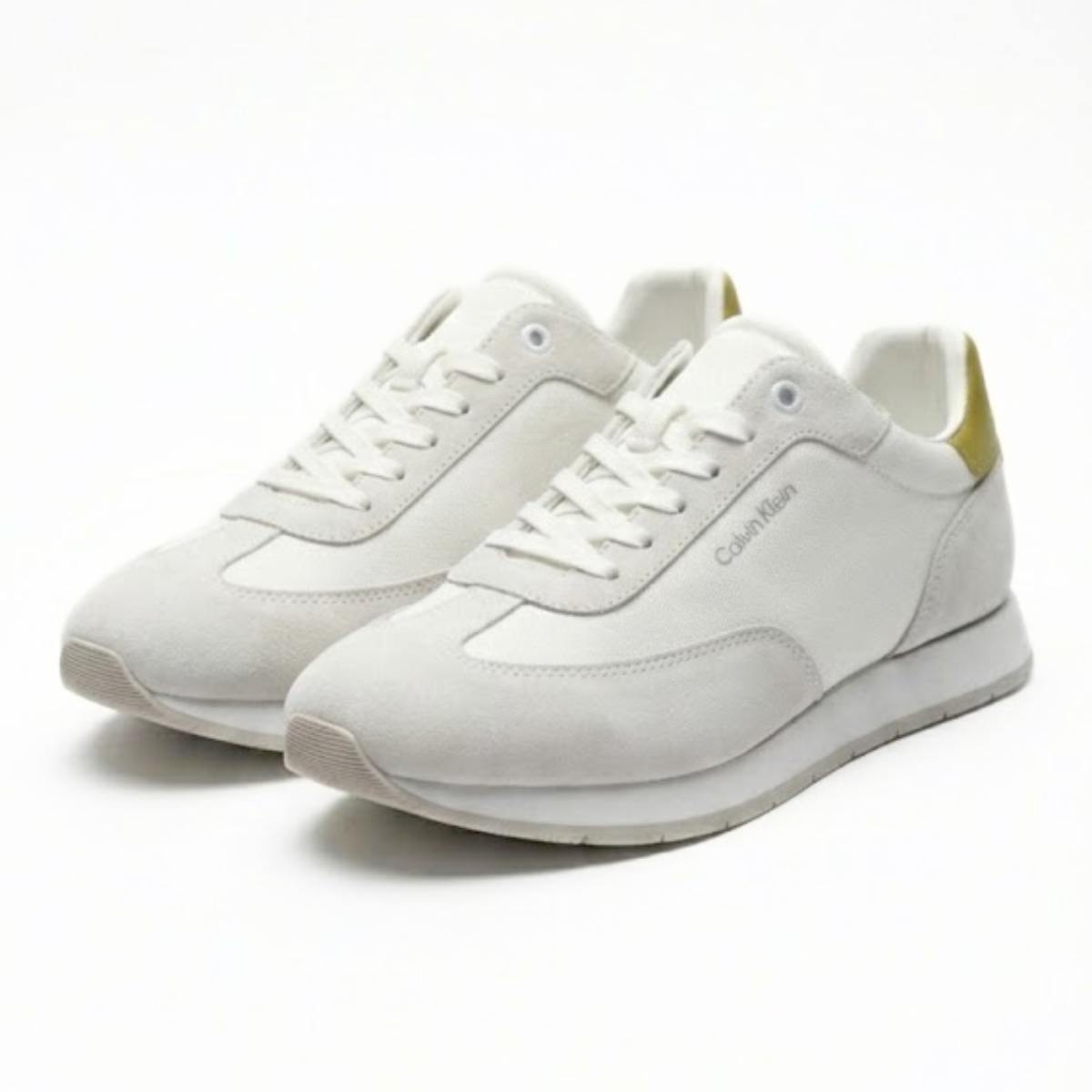 Calvin Klein Low Lace Up Trainers HM0HM01589 - WHT - White / 42