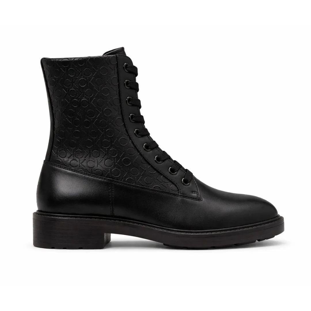 Calvin Klein LOW LEATHER ANKLE BOOTS - BLK - Black / 39
