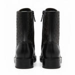 Calvin Klein LOW LEATHER ANKLE BOOTS - BLK