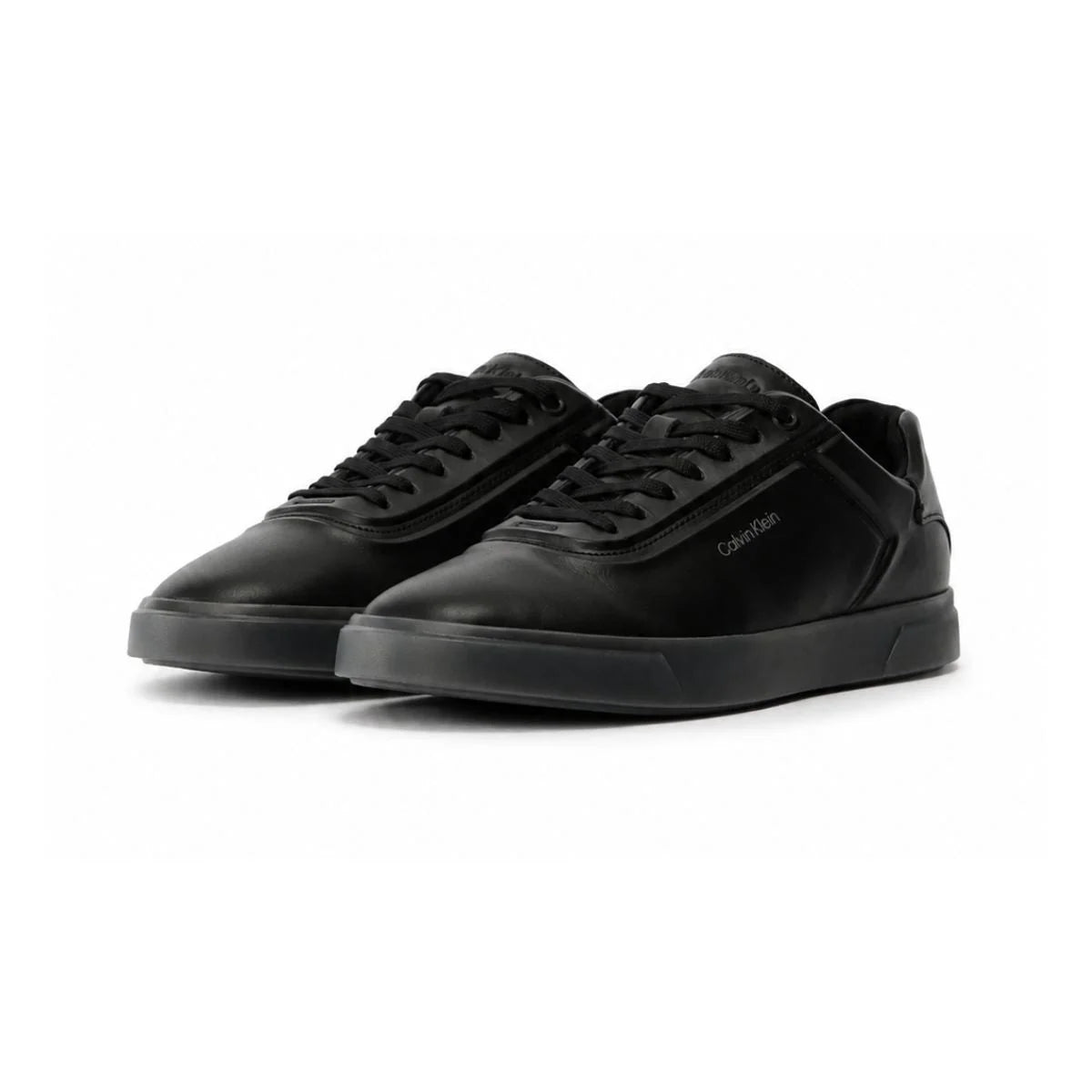 Calvin Klein LOW PRO CUPS Leather Sneakers Men - BLK - Black / 37