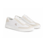 Calvin Klein LOW PRO CUPS Leather Sneakers Women HW0HW03145 - CRM - Cream / 37