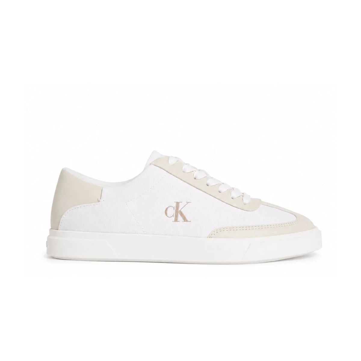 Calvin Klein LOW PRO CUPS Leather Sneakers Women HW0HW03145 - CRM