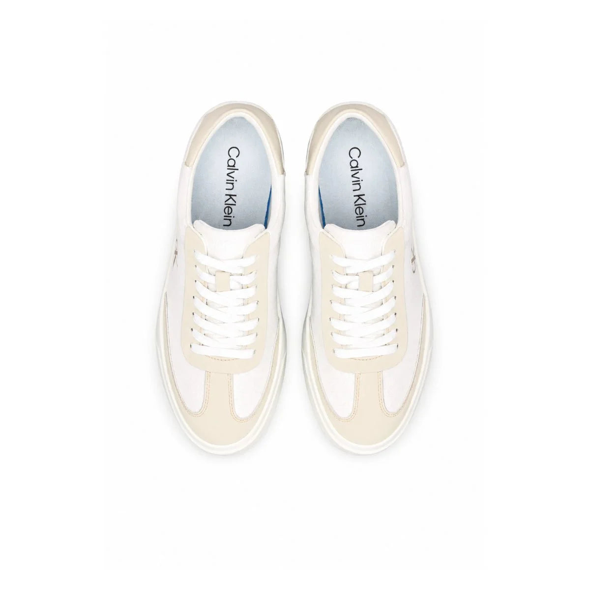 Calvin Klein LOW PRO CUPS Leather Sneakers Women HW0HW03145 - CRM
