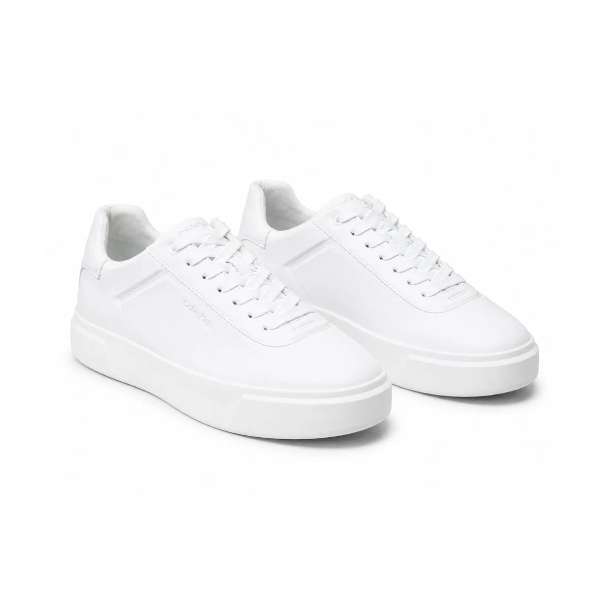 Calvin Klein LOW PRO CUPS Leather Sneakers Women - WHT