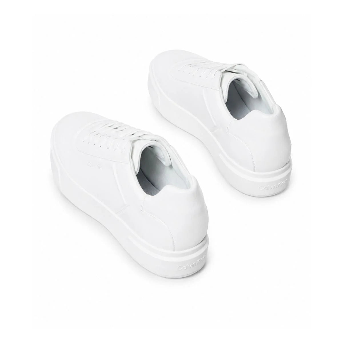 Calvin Klein LOW PRO CUPS Leather Sneakers Women - WHT
