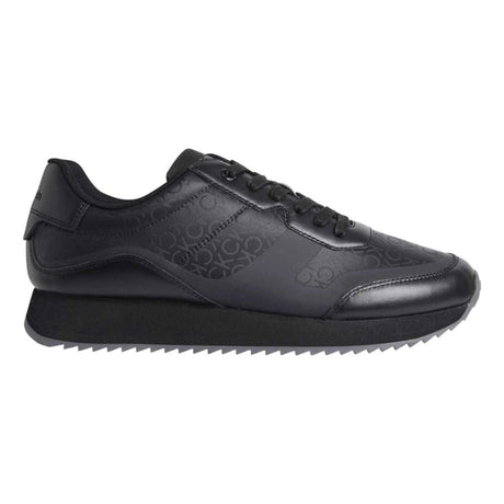 Calvin Klein Low Top Lace Up Heat Bond Mono Trainer Men HM0HM01049 - BLK - 44 / Black Shoes