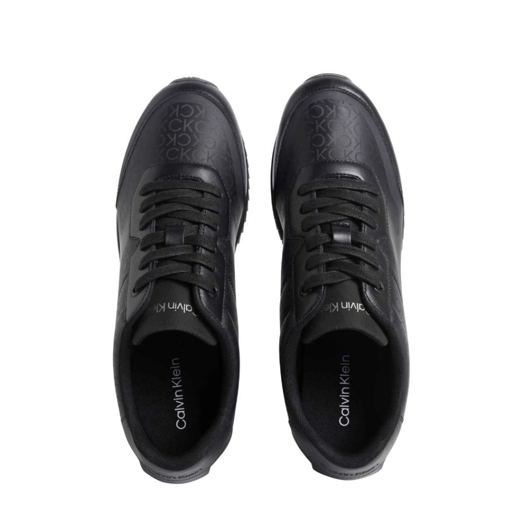 Calvin Klein Low Top Lace Up Heat Bond Mono Trainer Men HM0HM01049 - BLK - Shoes
