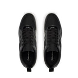 Calvin Klein Low Top Lace Up Jaq Mono Trainer HM0HM01343-BLKWHT - 44 / Black - Shoes