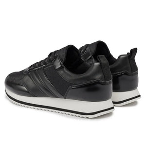 Calvin Klein Low Top Lace Up Jaq Mono Trainer HM0HM01343-BLKWHT - 44 / Black - Shoes