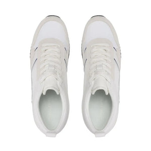 Calvin Klein Low Top Lace Up Mix Trainer HM0HM00985 - WHT - Shoes
