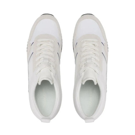 Calvin Klein Low Top Lace Up Mix Trainer HM0HM00985 - WHT - Shoes