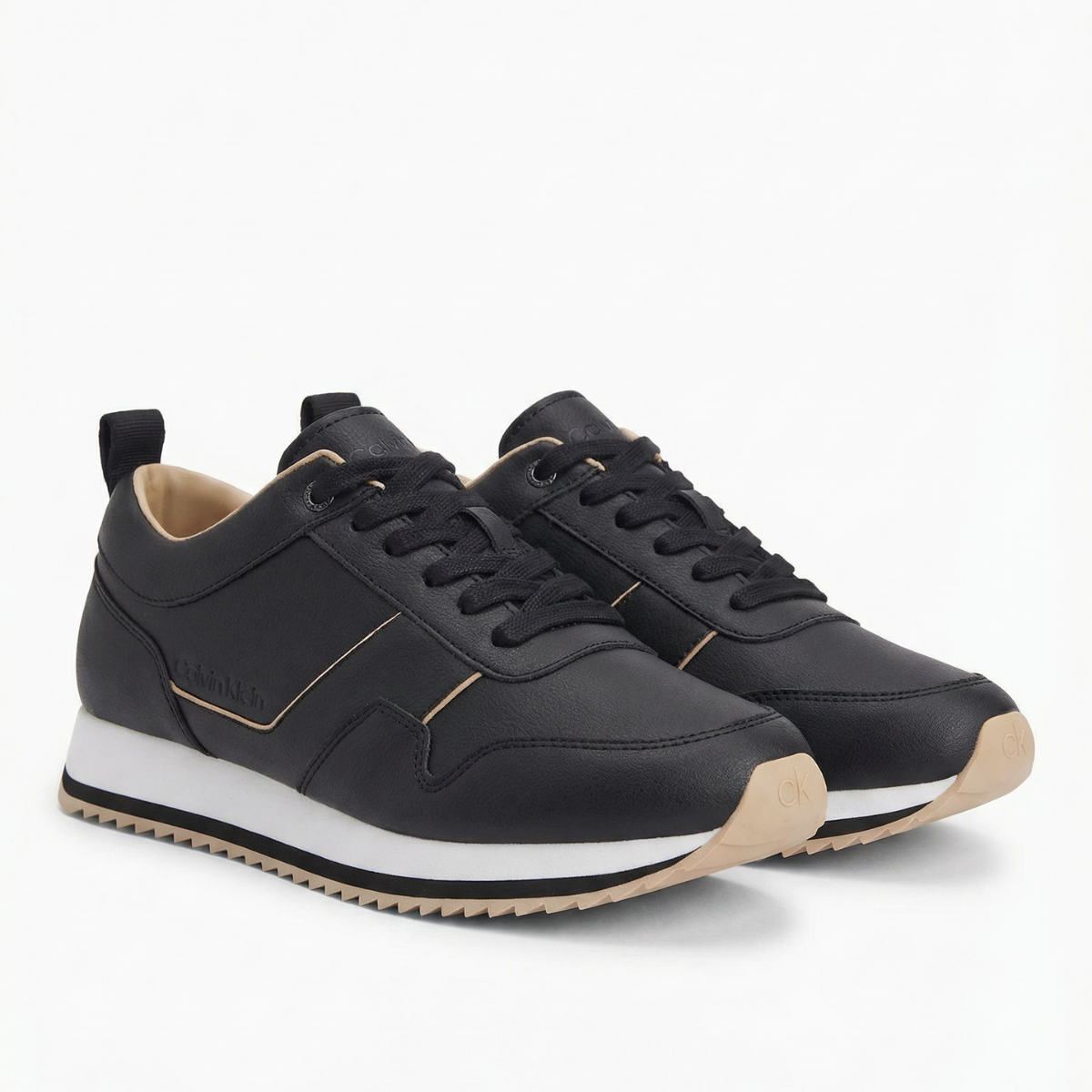 Calvin Klein Low Top Lace Up Vegan Sneaker HM0HM00832 - BLK - Black / 42