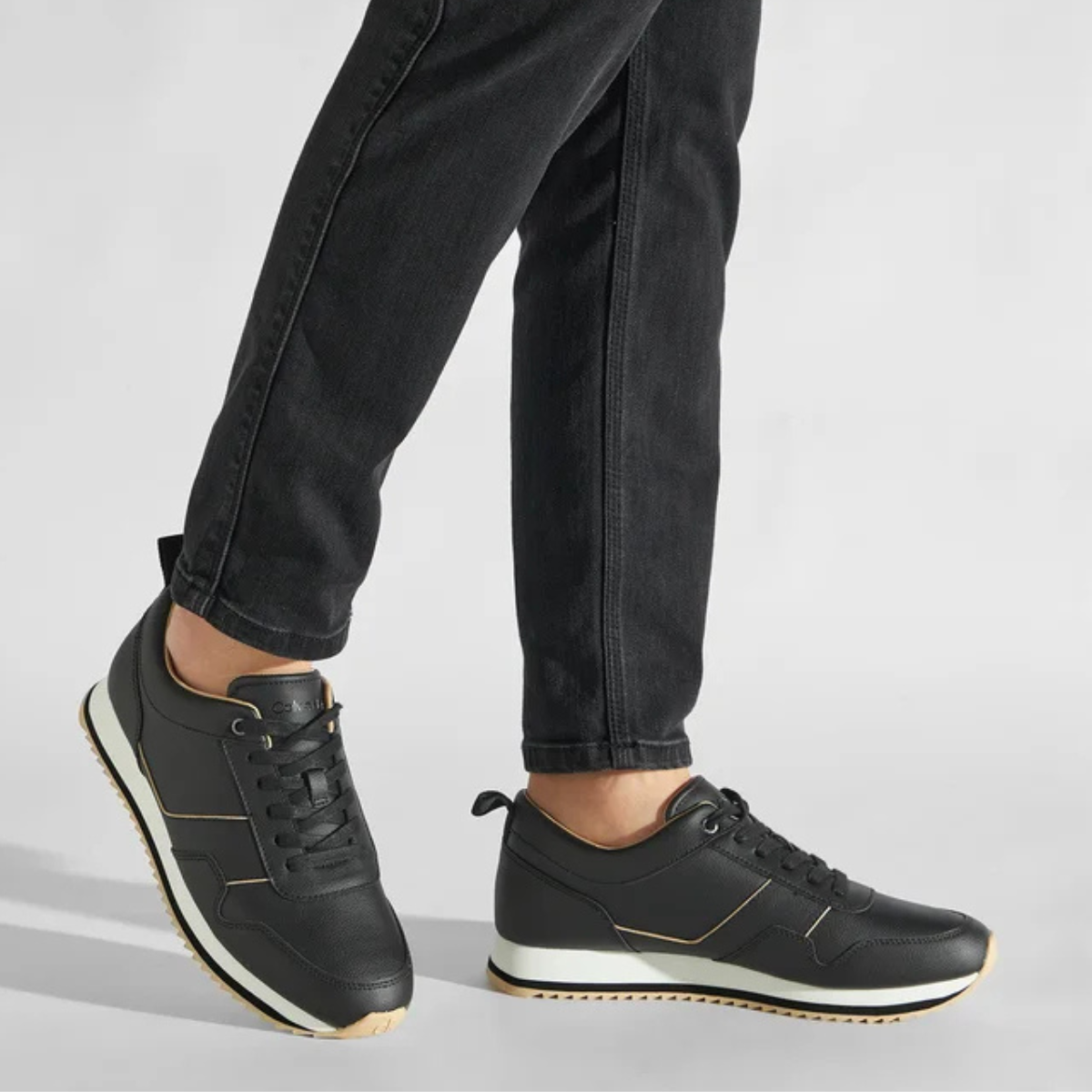 Calvin Klein Low Top Lace Up Vegan Sneaker HM0HM00832 - BLK