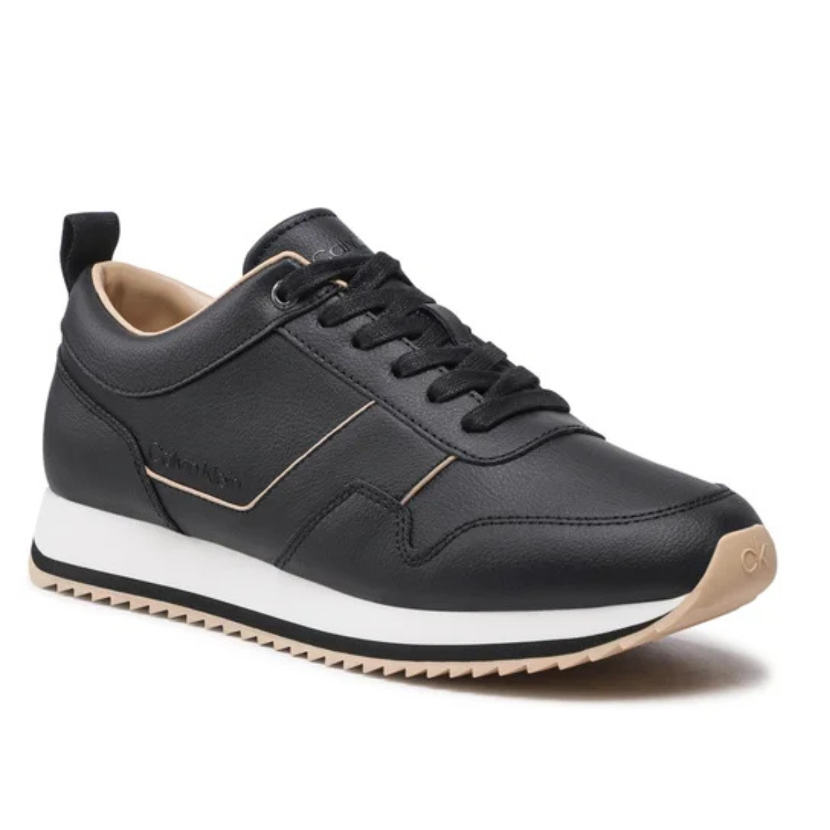 Calvin Klein Low Top Lace Up Vegan Sneaker HM0HM00832 - BLK
