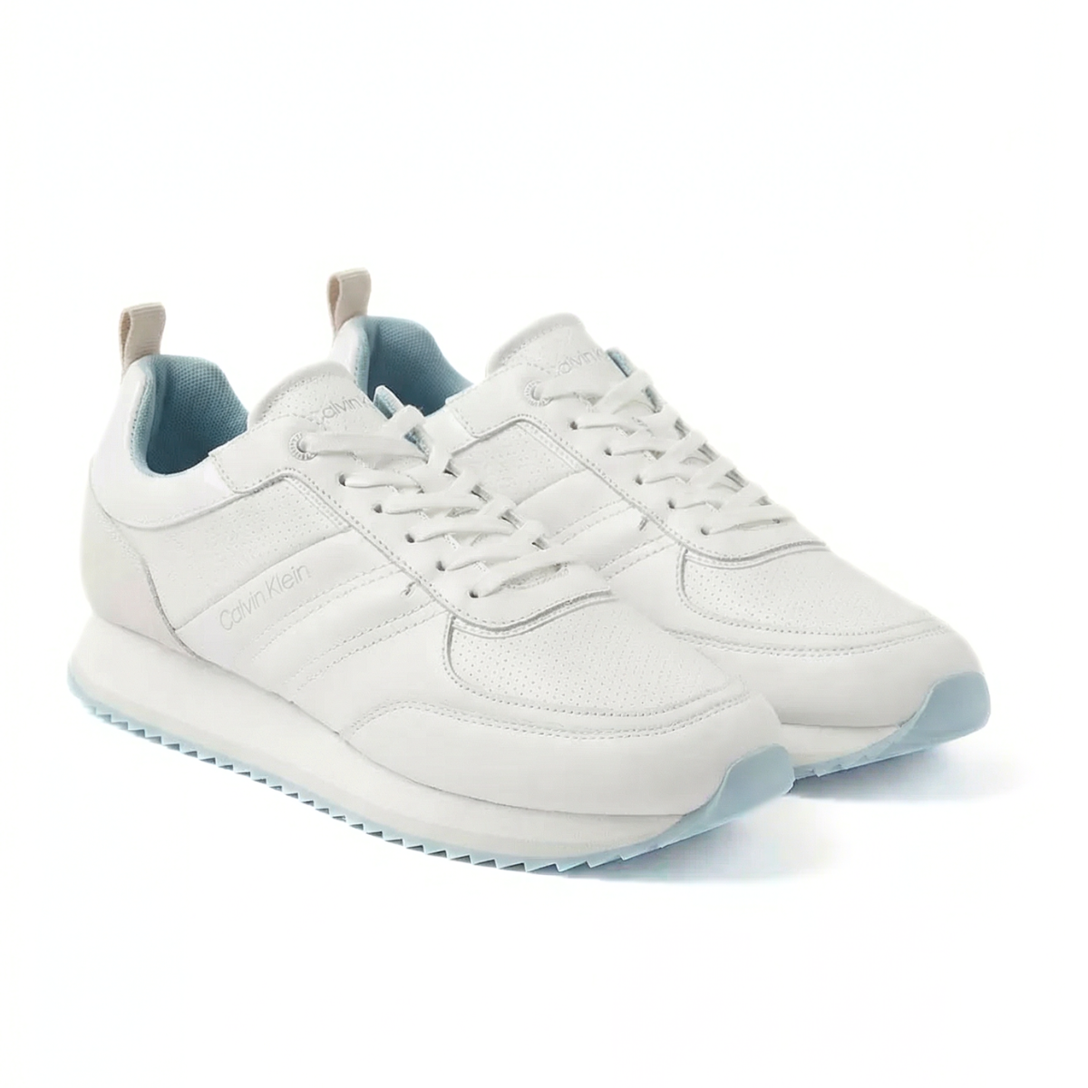 Calvin Klein Low Top Laceup Trainer Men HM0HM01172 - WHT