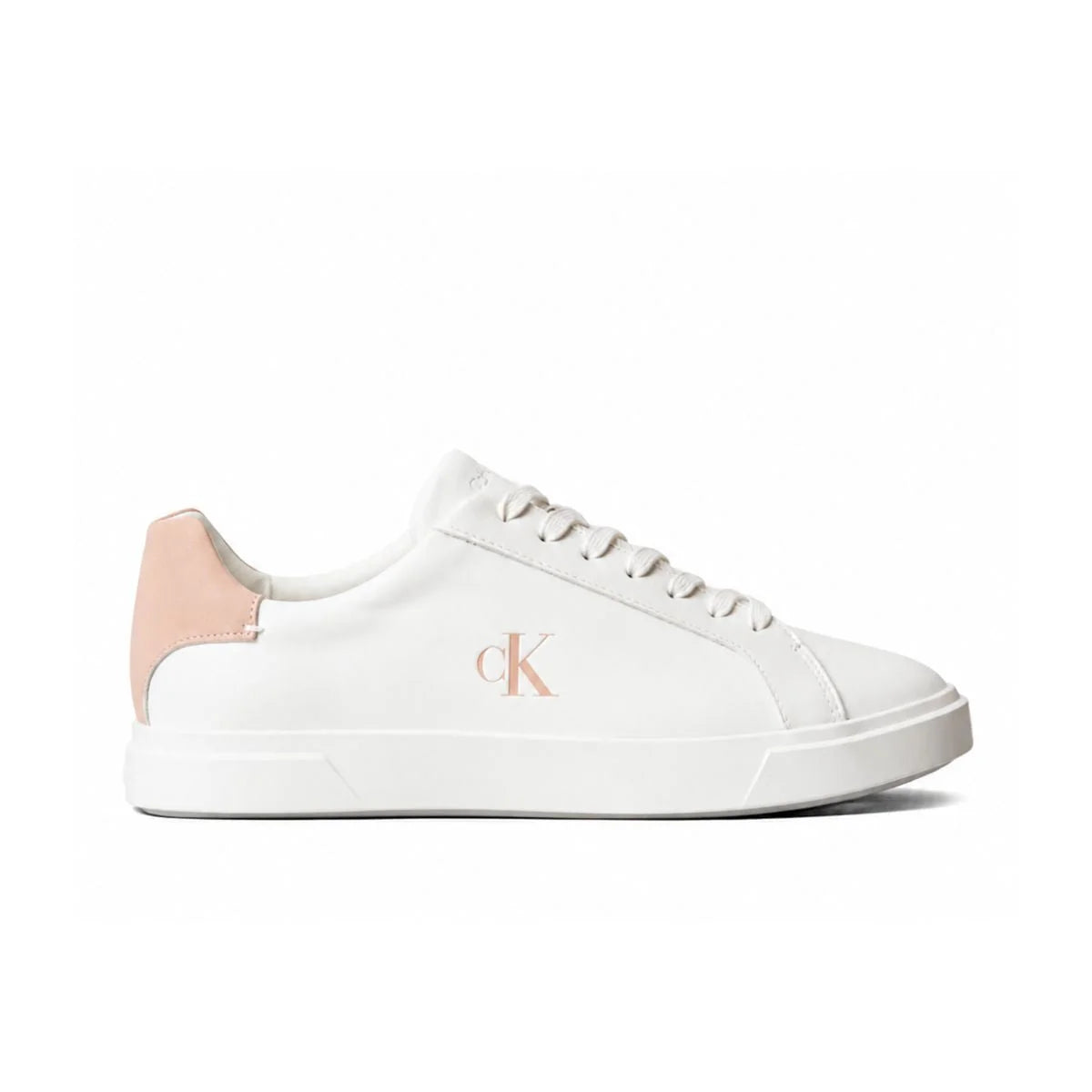 Calvin Klein Low-top Leather Sneakers Women HW0HW02845 - WHT