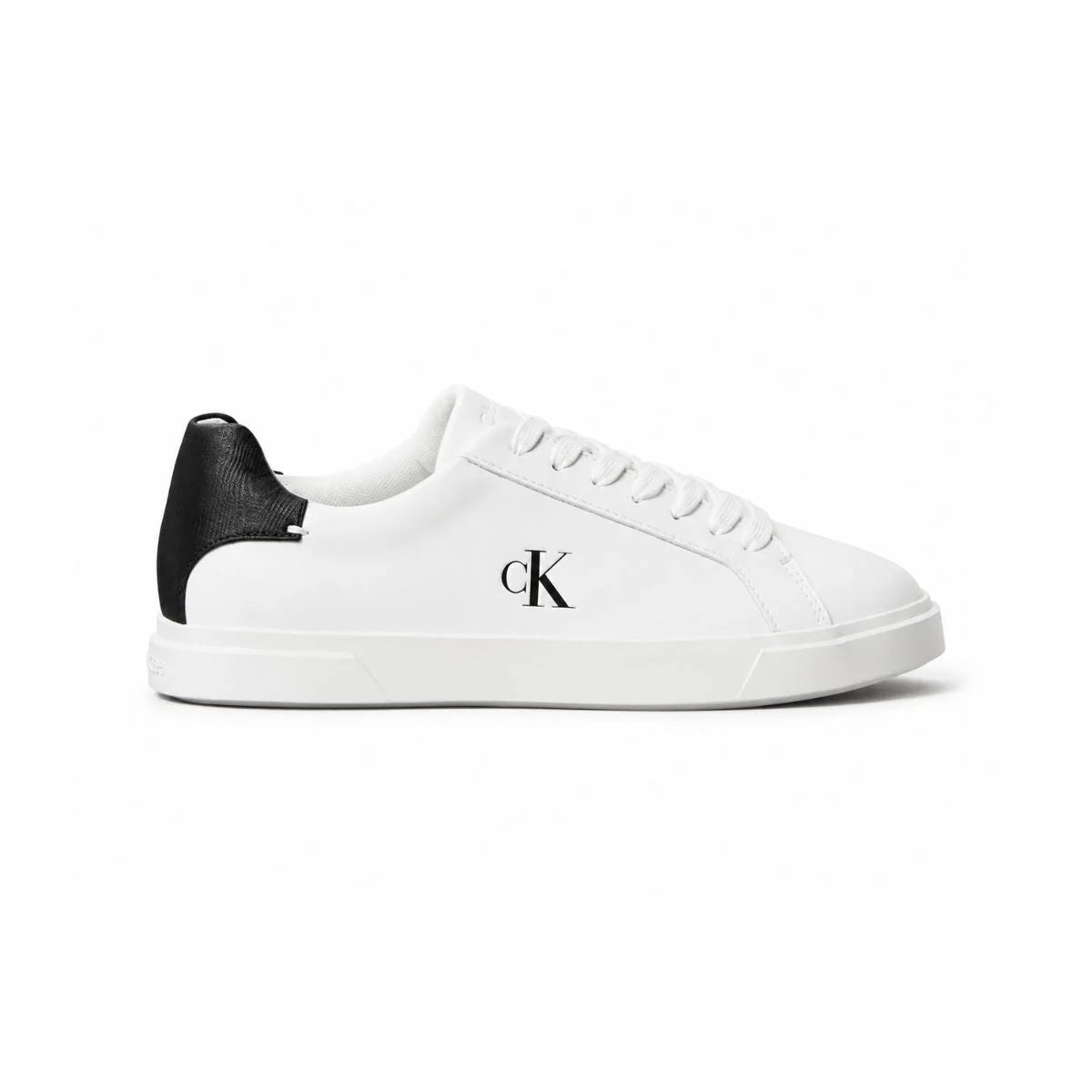 Calvin Klein Low-top Leather Sneakers Women HW0HW02845 - WHTBLK