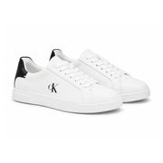 Calvin Klein Low-top Leather Sneakers Women HW0HW02845 - WHTBLK - White-Black / 37
