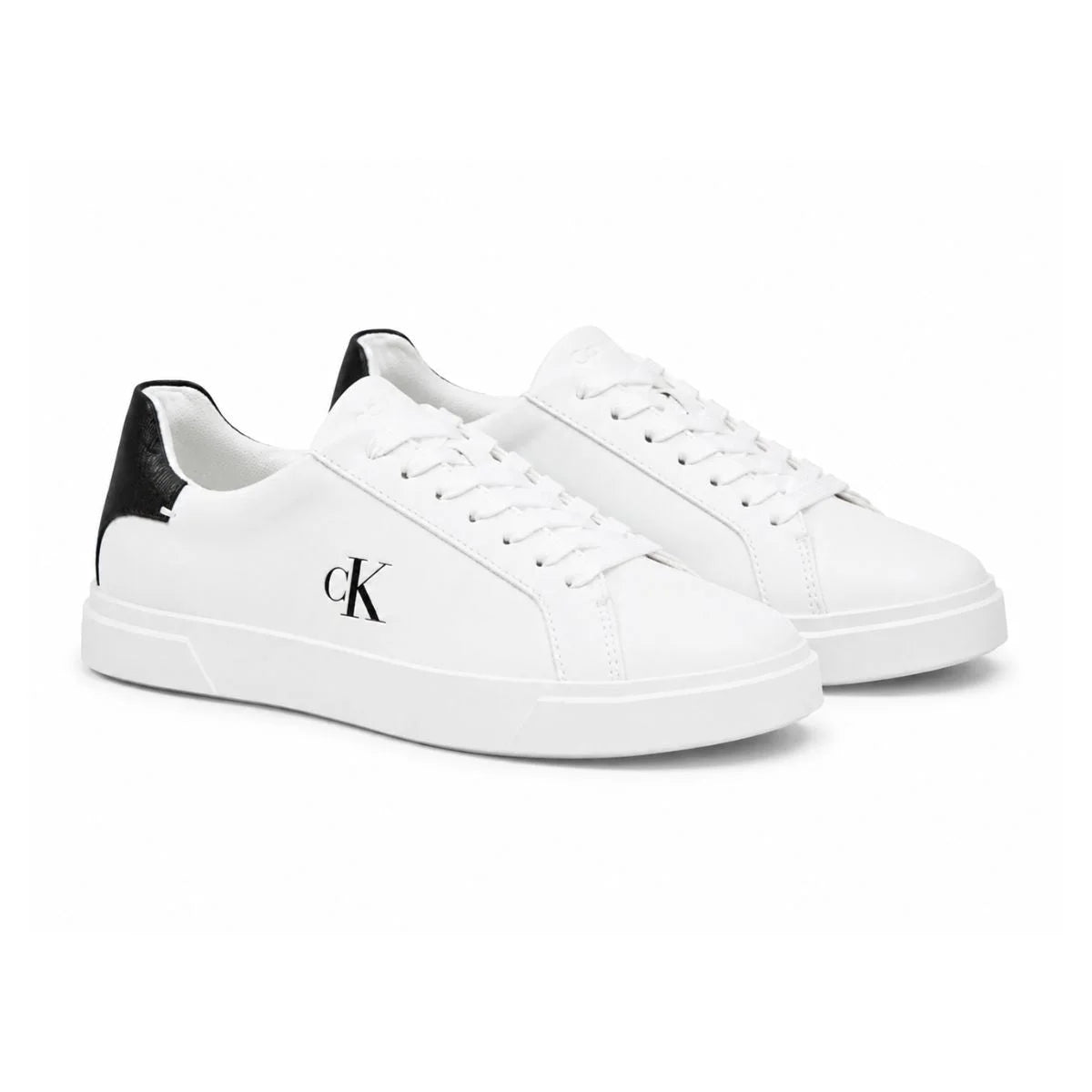 Calvin Klein Low-top Leather Sneakers Women HW0HW02845 - WHTBLK - White-Black / 37