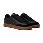 Calvin Klein Low-top Leather Sneakers Women HW0HW028452- BLK - Black / 37