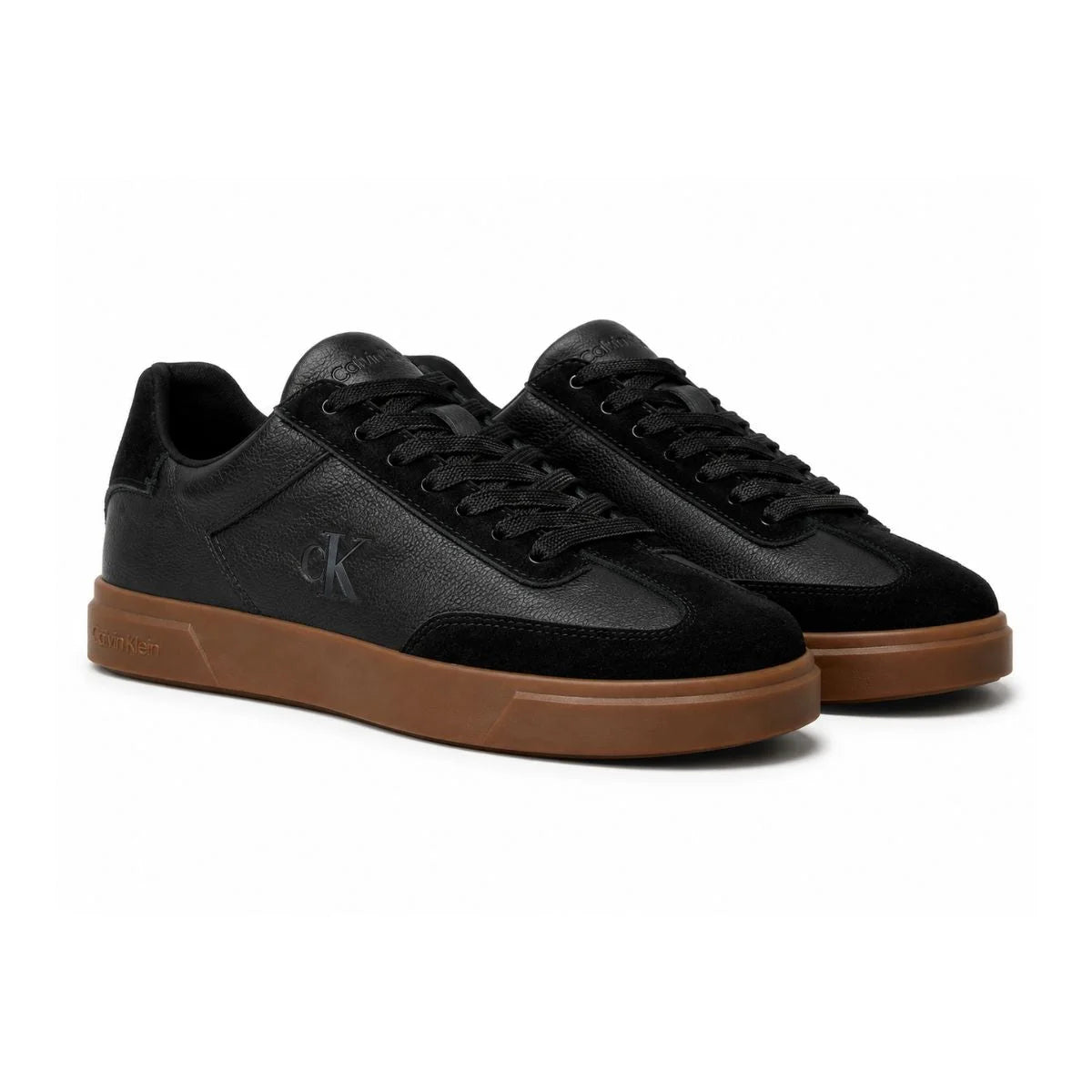 Calvin Klein Low-top Leather Sneakers Women HW0HW028452- BLK - Black / 37