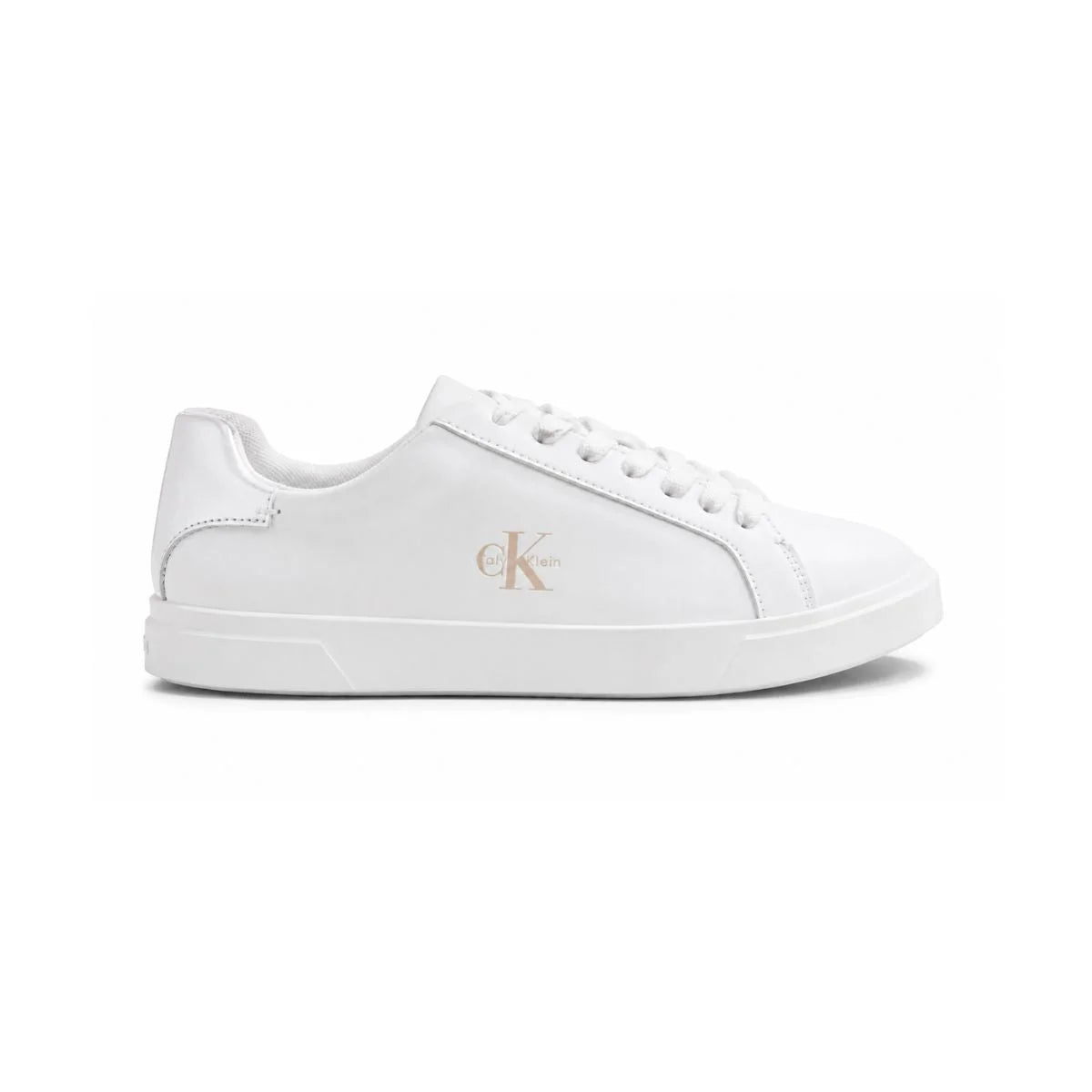 Calvin Klein Low-top2 Leather Sneakers Women HW0HW02845 - WHTSLV
