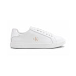 Calvin Klein Low-top2 Leather Sneakers Women HW0HW02845 - WHTSLV