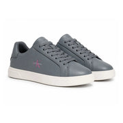 Calvin Klein Low-top2 Leather Sneakers Women HW0HW03146- GRY - Gray / 36